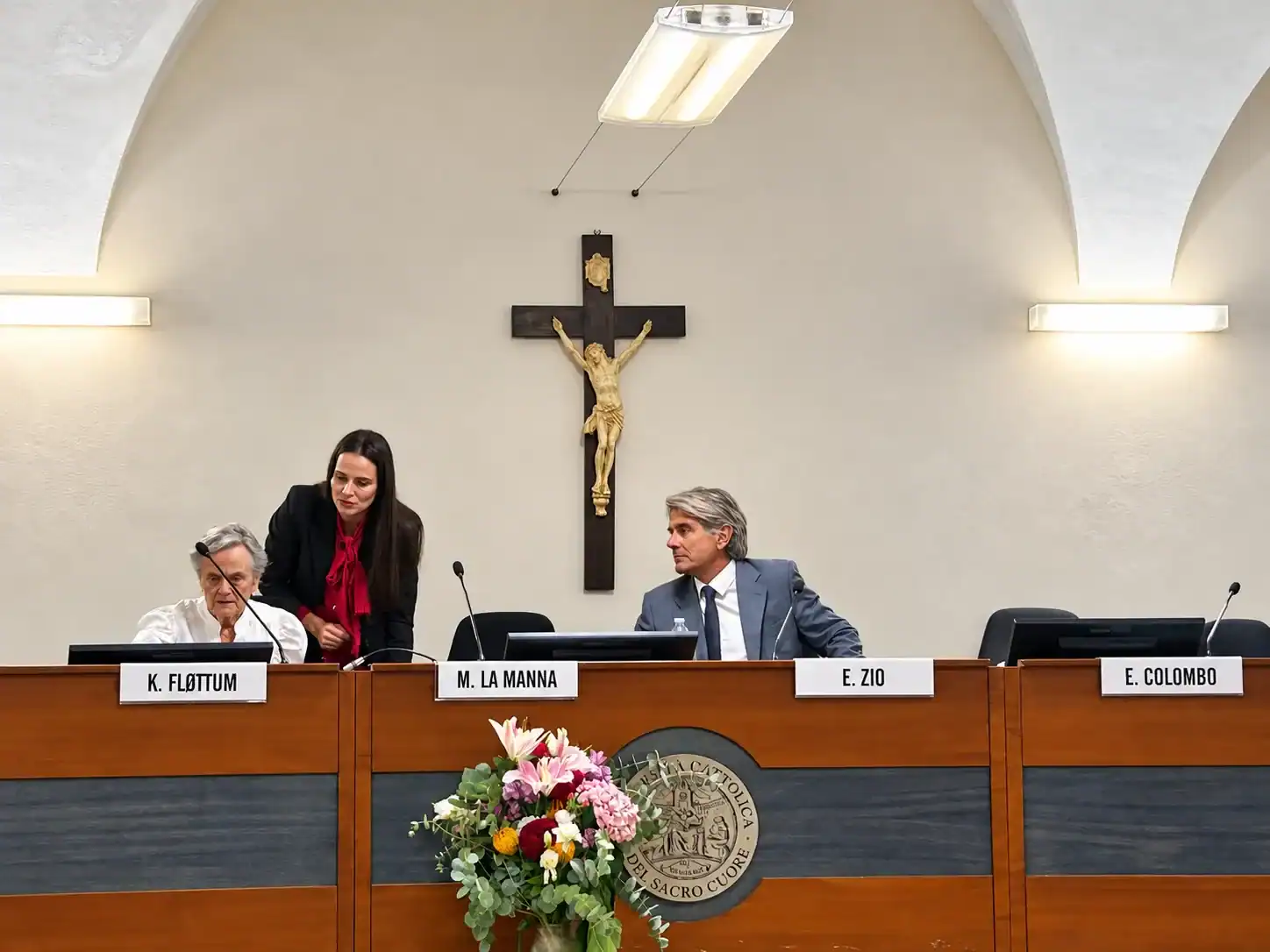 Enrico Zio alla conferenza G-AI-A all'Università Cattolica del Sacro Cuore